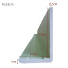 Kit Guarnição Regulável de MDF 10 x 6 x 220cm