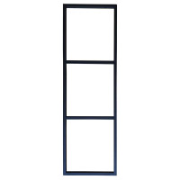Suporte Estilo Industrial Triplo de Teto e Parede para Prateleiras de 30cm