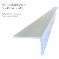 Kit Guarnição Regulável de MDF 10 x 7 x 220cm 2 Lados