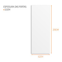 Porta Colméia - Primer UV - 52 x 210 x 3.5cm